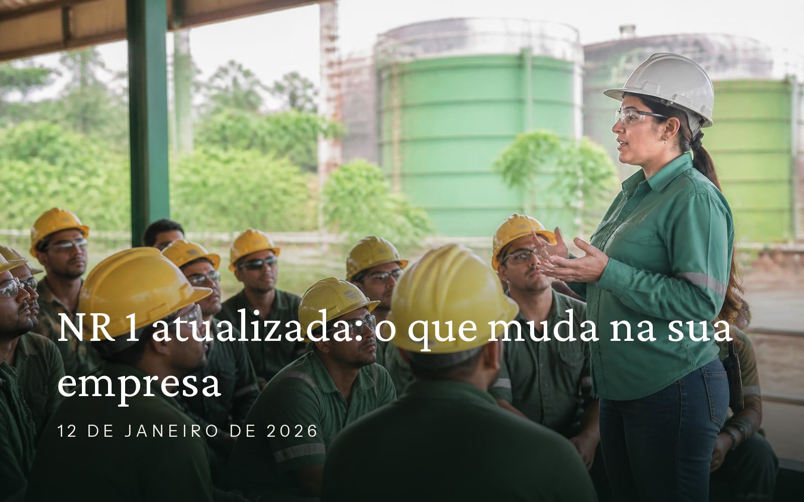 Capa do artigo: NR 1 Atualizada: O Que É, Principais Mudanças e Como Adequar Sua Empresa
